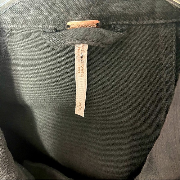 FREE PEOPLE Women’s Not Your Brothers Military Jacket Slate Gray Size S Relaxed - Picture 8 of 8